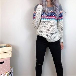 Love By Design Crochet Knit Sweater